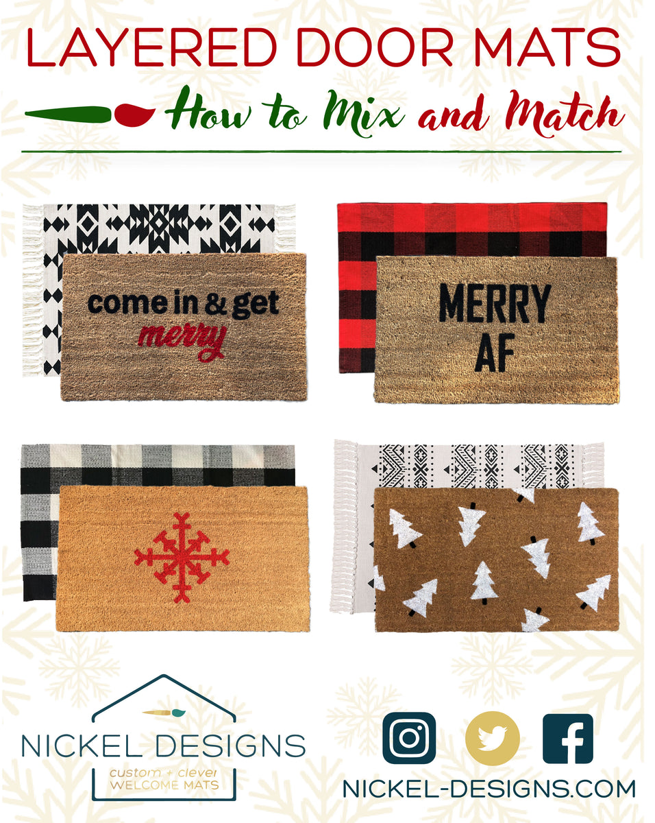 How to Layer your Doormats for Winter and Christmas!