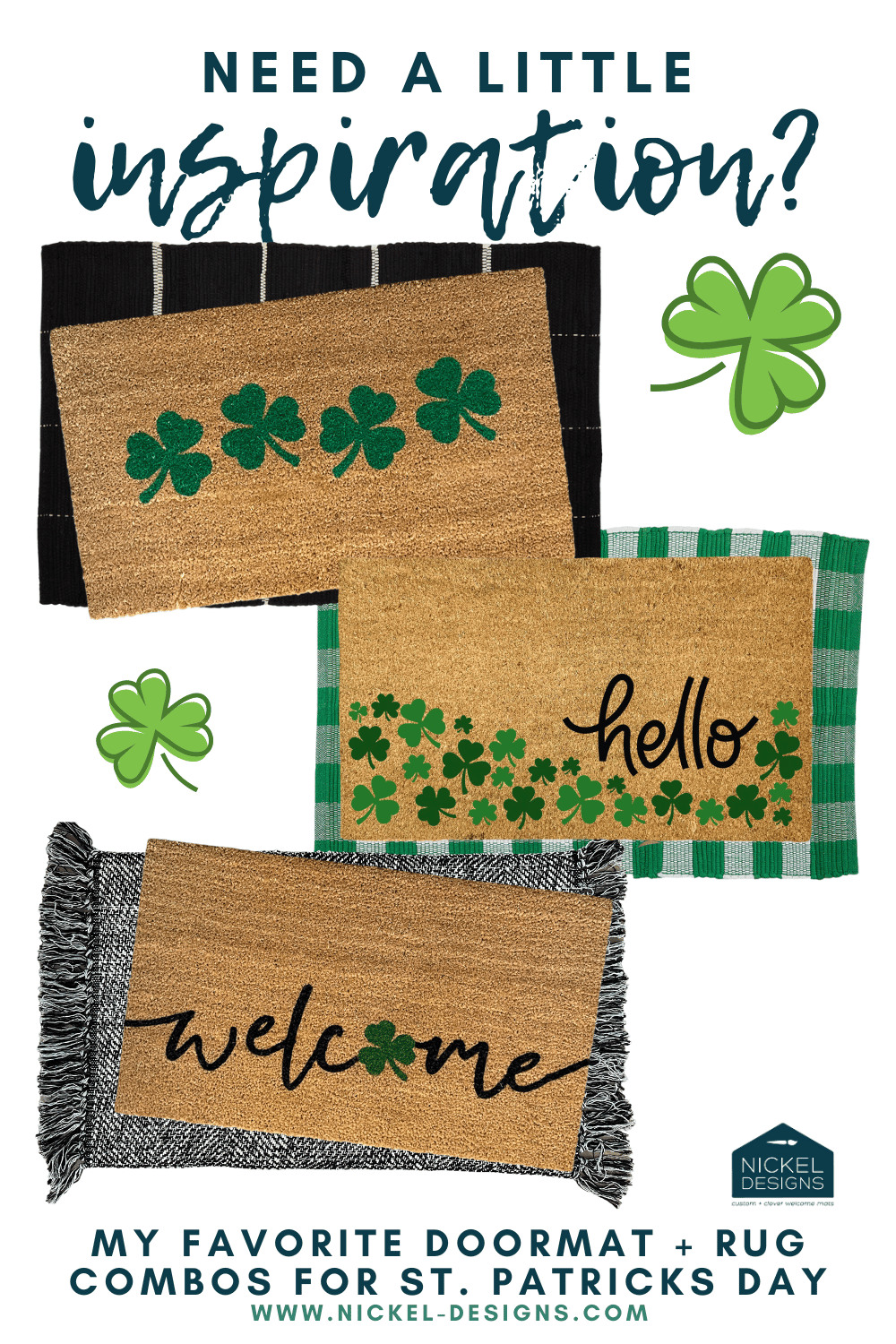 Welcoming St. Patrick's Day: Introducing Our Festive Doormat Collection!