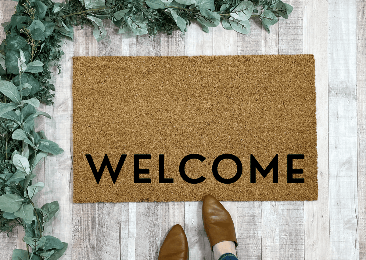 Ultra Modern WELCOME Doormat | Modern Decor by Nickel Designs