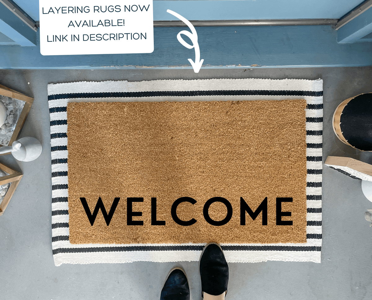Ultra Modern WELCOME Doormat | Modern Decor by Nickel Designs