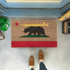 California Bear with Surfboard Custom Doormat