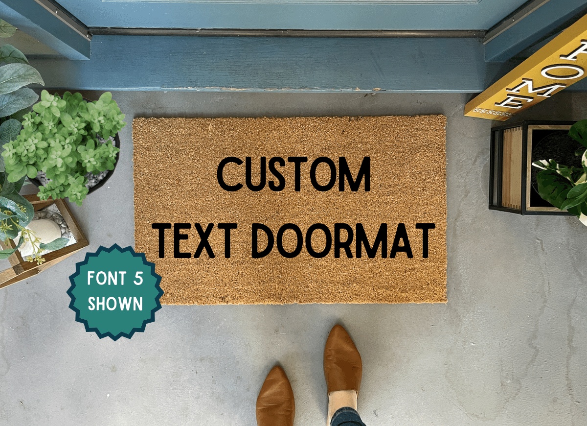 Custom Text Doormat Design Your Own Doormat Nickel Designs