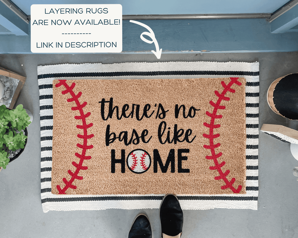 Welcome Mat, Baseball Doormat, Housewarming Gift, Baseball Gift, New H —  DecoExchange®