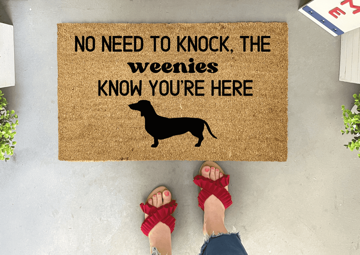Funny Weenie Dog Doormat Dog Doormats Nickel Designs