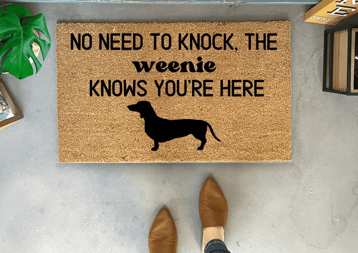 Funny Weenie Dog Doormat Dog Doormats Nickel Designs