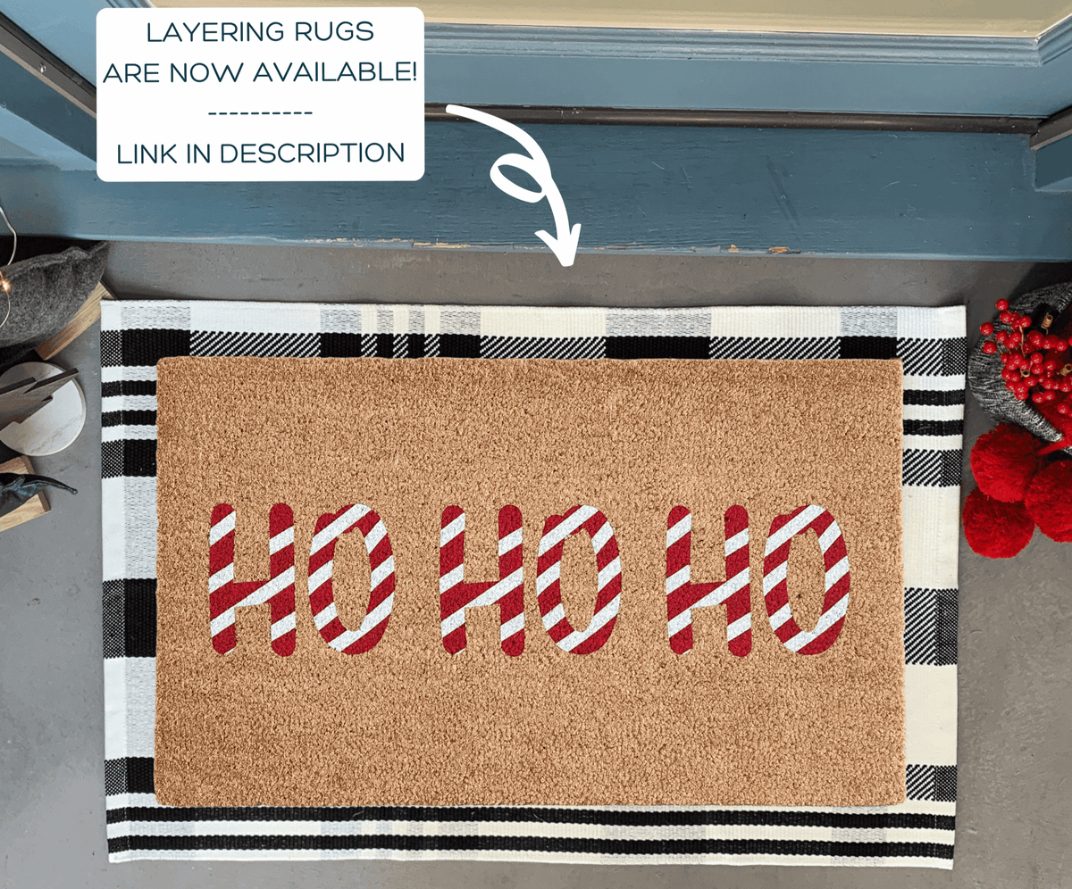 Ho Ho Ho Doormat | Christmas Doormats and Decor | Nickel Designs