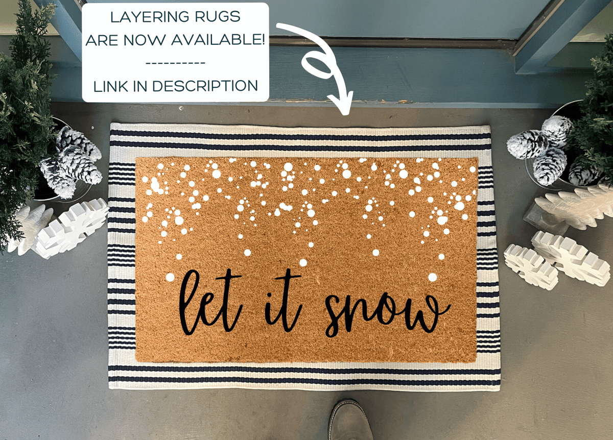 Let It Snow Light Up Doormat