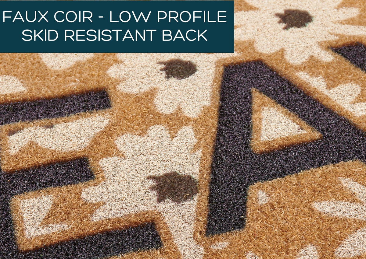 Leave Doormat | Floral Doormats and Porch Decor | Nickel Designs