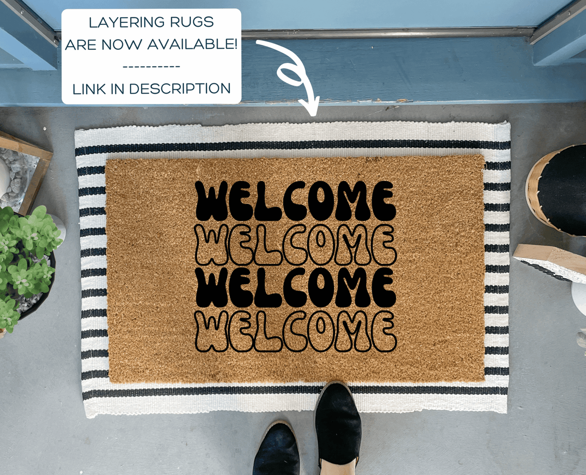 Retro Style Doormat | Outdoor Welcome Mats | Nickel Designs