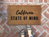 California State Of Mind Coir Doormat
