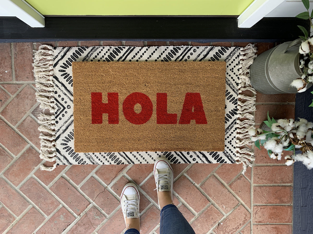 HOLA Doormat Spanish Doormat Nickel Designs Doormats