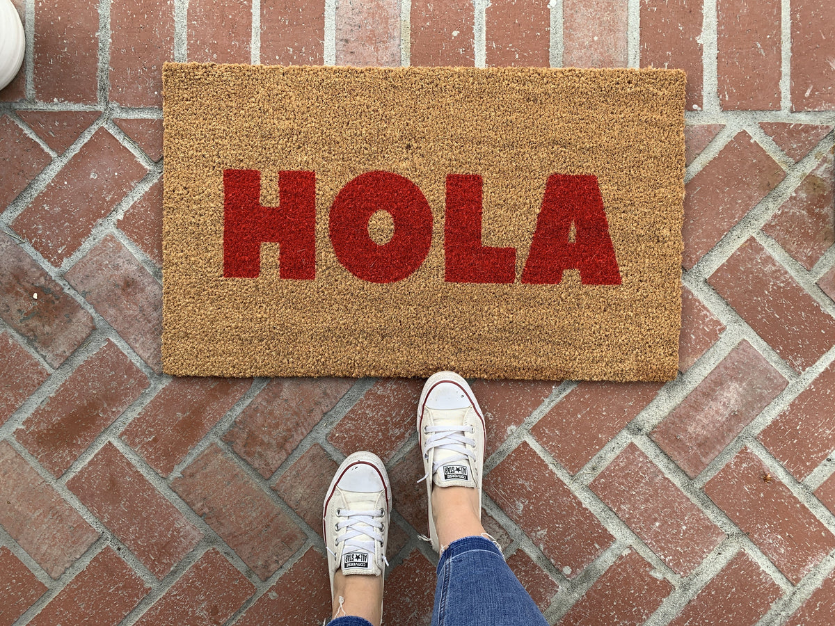 HOLA Doormat Spanish Doormat Nickel Designs Doormats
