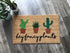 Hey Fancy Plants Funny Cactus Doormat
