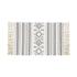 Grey and White Pattern Aztec Accent Rug