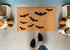 Bat Pattern Halloween Doormat