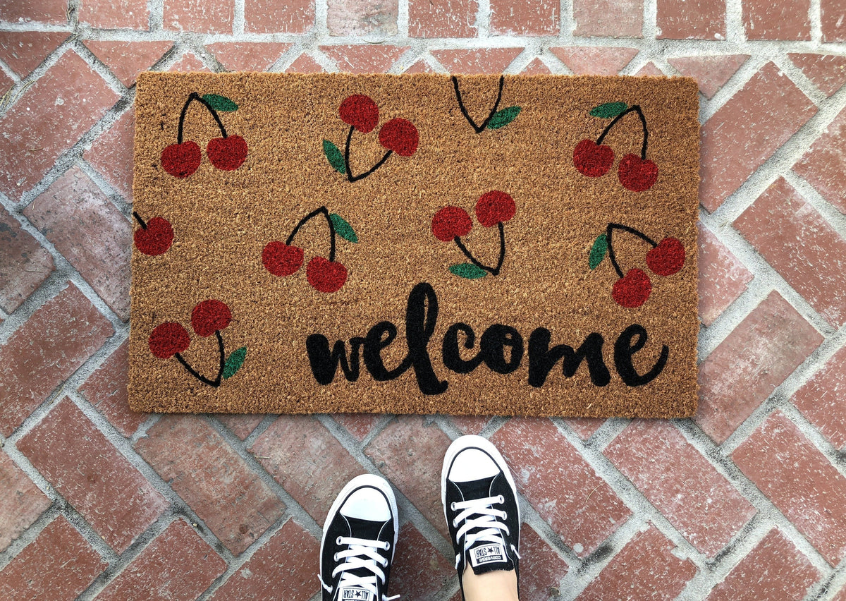 Heart Doormat  Outdoor Decor for Valentine's Day by Nickel Designs