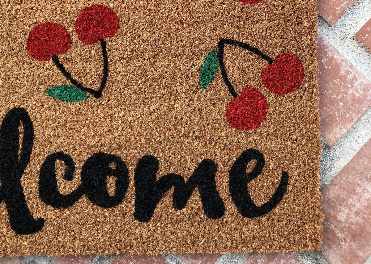 Cherry Doormat, hotsell Welcome Outdoor Rug, Cherry Outdoor Rug, Welcome Gift, New Home