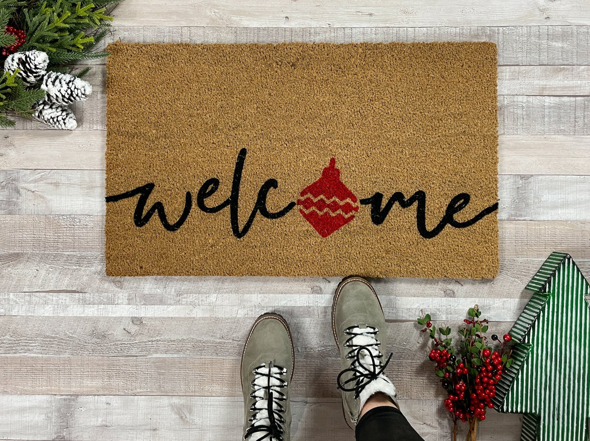 Christmas Ornament Doormat Christmas Door Decor