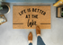 Life is Better at the Lake Doormat