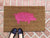 Pig Silhouette Doormat