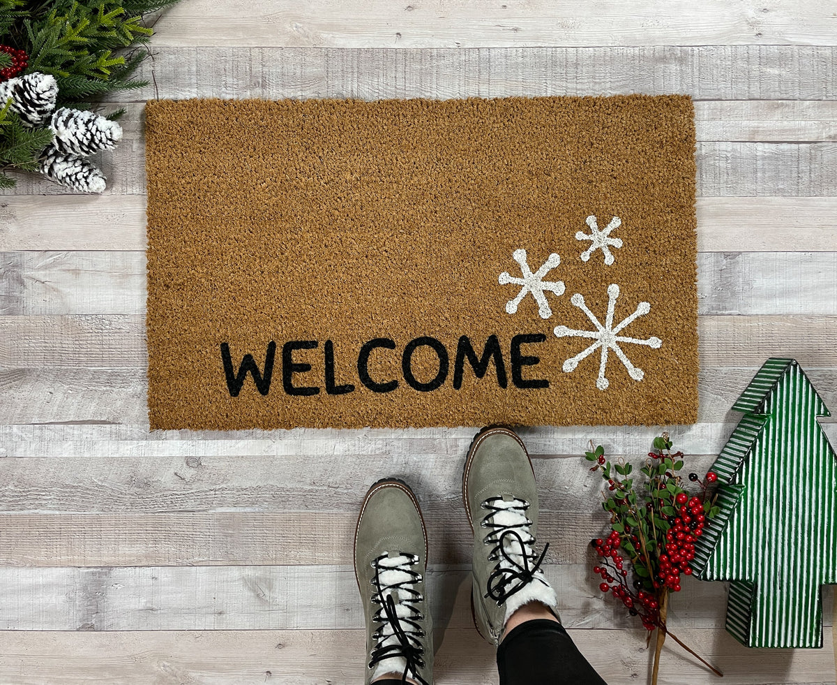 Literally Freezing Winter Doormat, Funny Welcome Mat