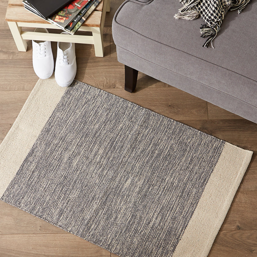 Gray and Cream Farmhouse Entry Rug Small Entry Rugs