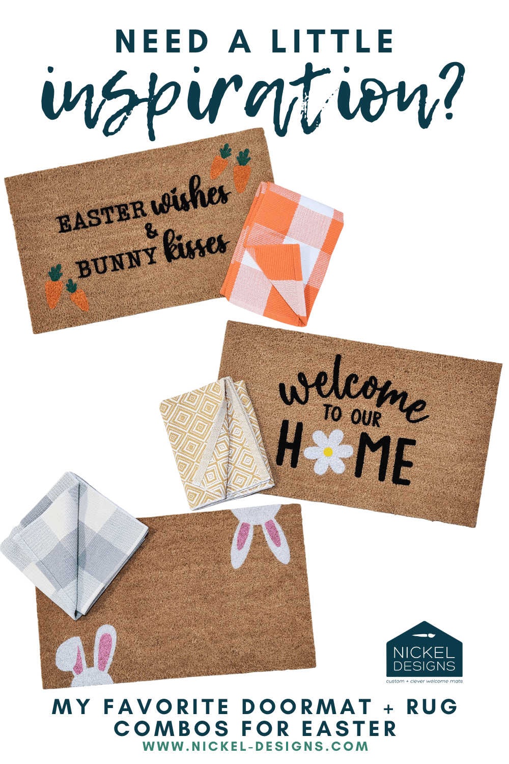 Easter Doormats and Layering Rug Ideas