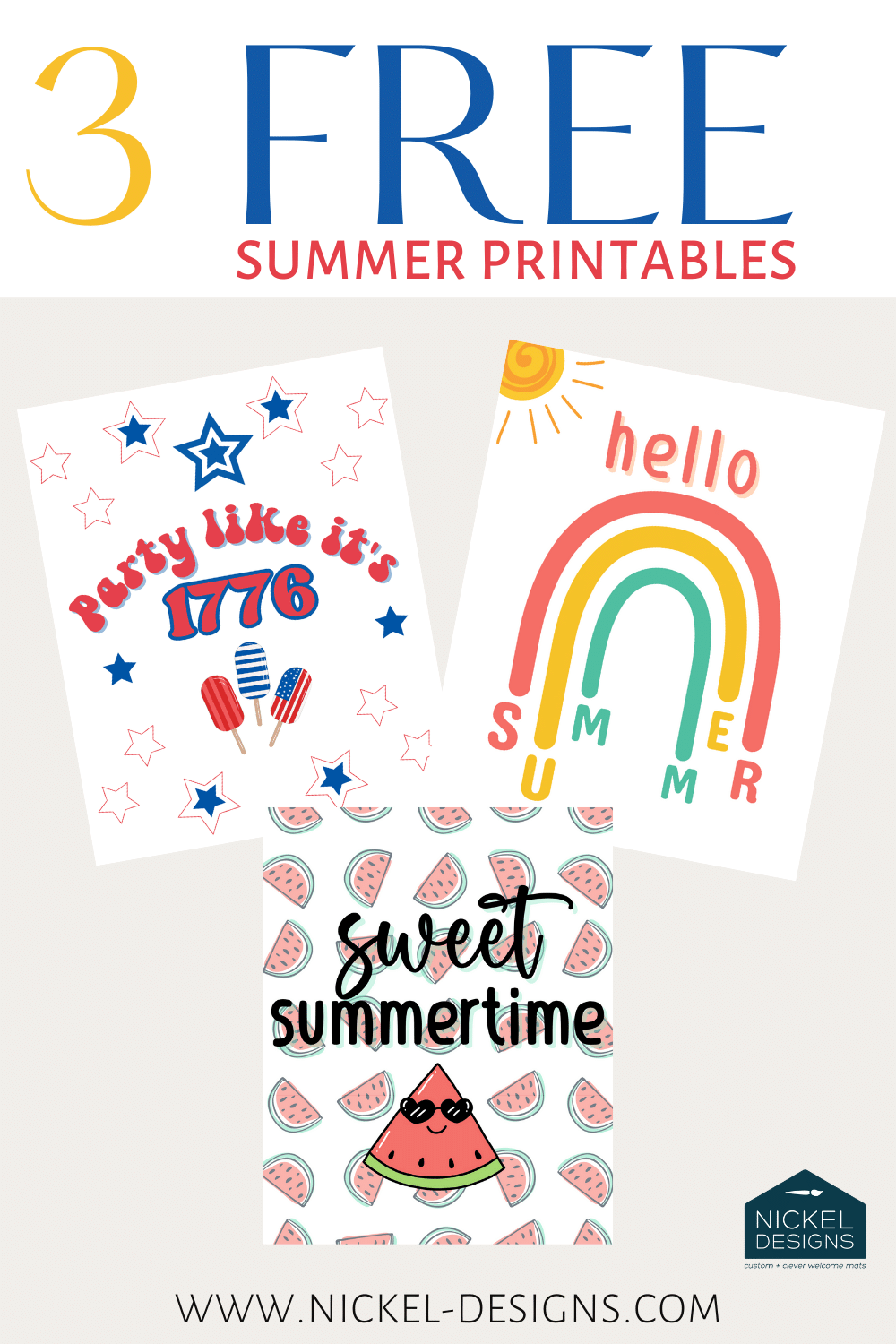 Free Summer Printables!