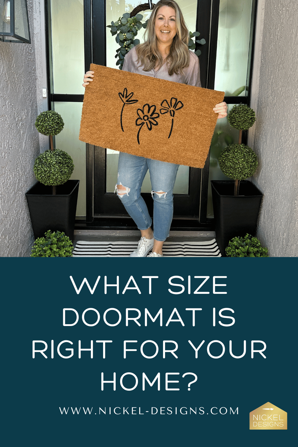 How to choose the right size doormat for your front porch - some tips!
