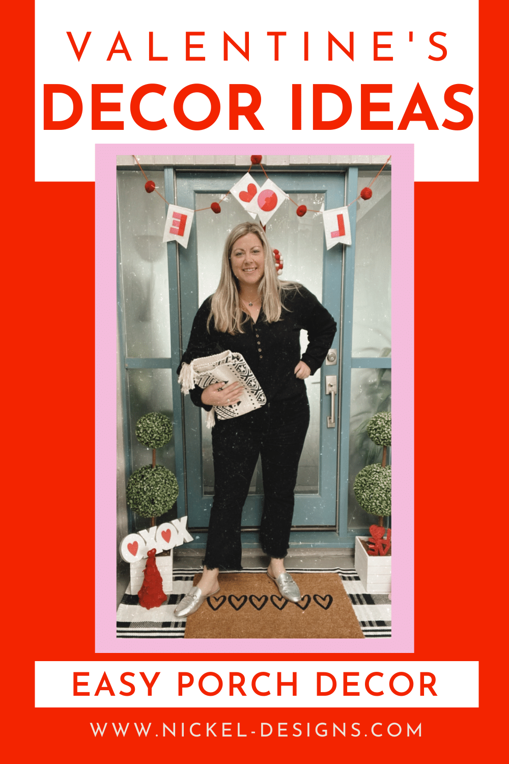 SIMPLE + SWEET VALENTINE’S DAY PORCH DECOR