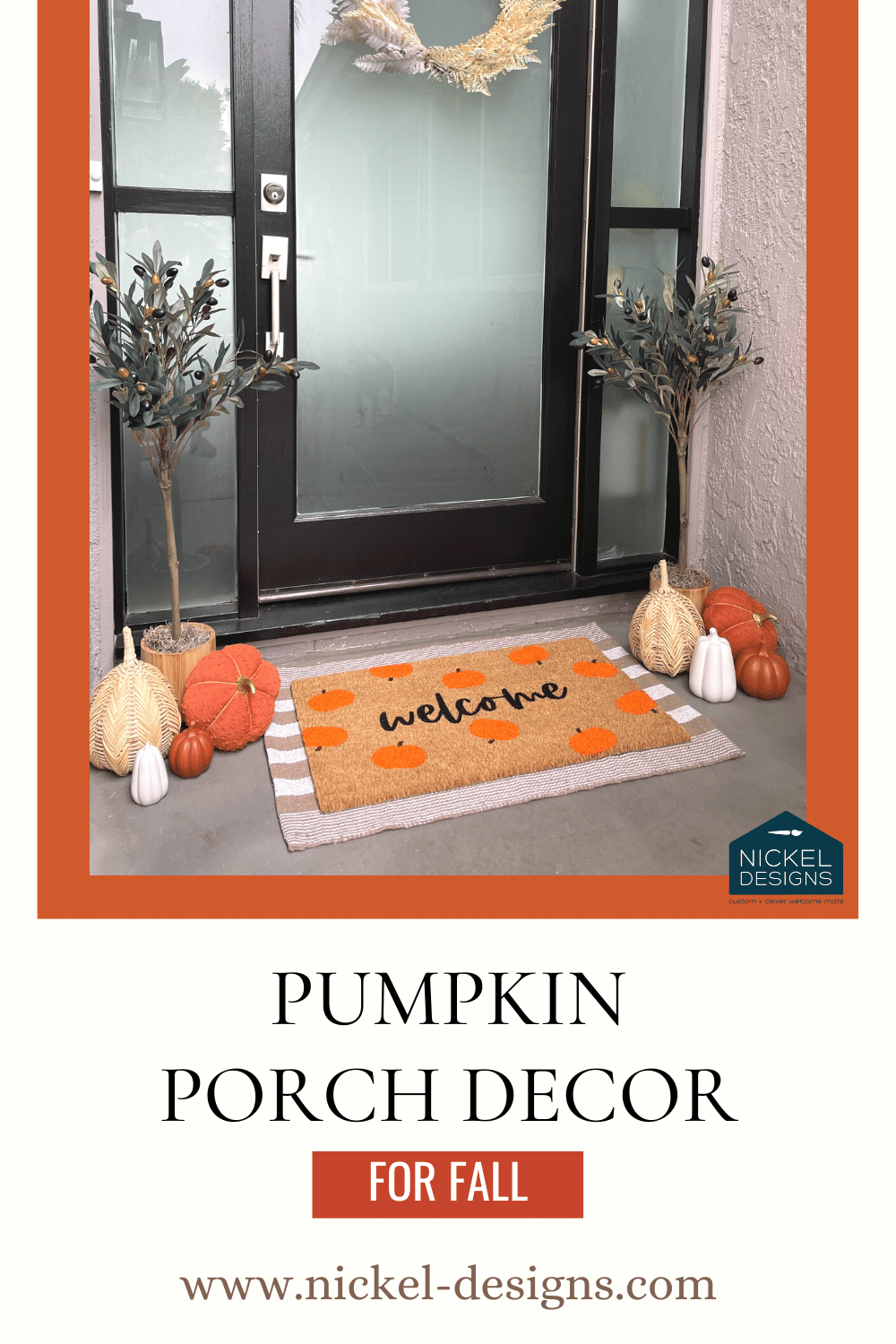 My Favorite Pumpkin Doormats for your fall porch!