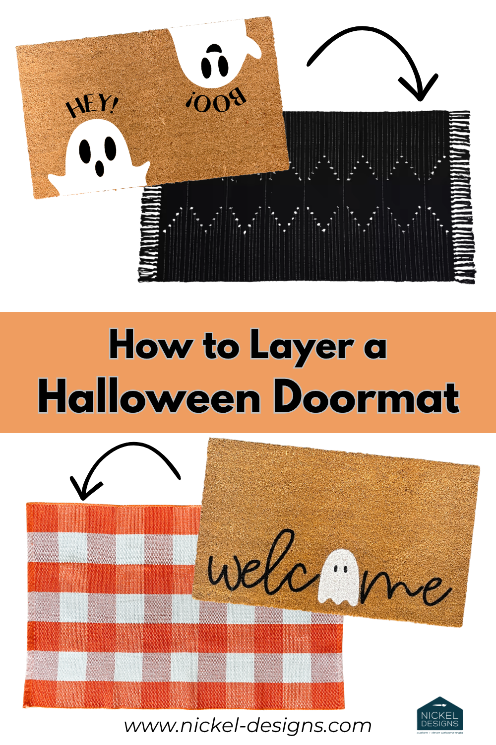 How to Layer a Halloween Doormat for an Easy Spooky Porch Upgrade