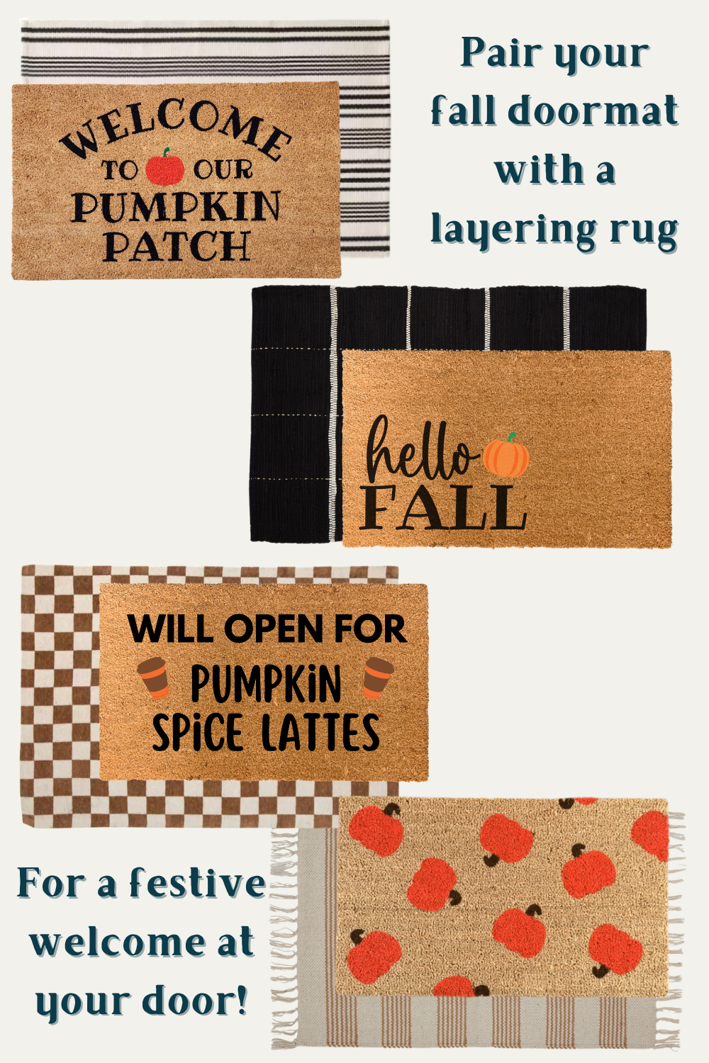 Welcoming Fall with Style: The Perfect Fall Doormats and Layering Rugs