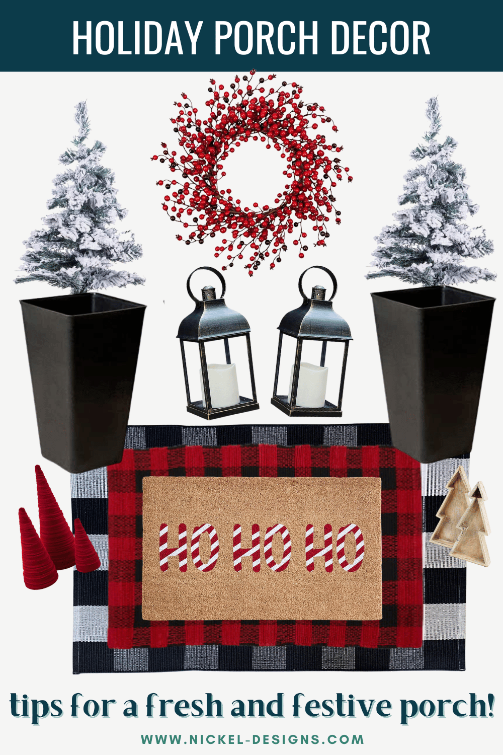 Welcoming the Holidays: Transform Your Front Porch with Nickel Designs and a bit of Festive Flair