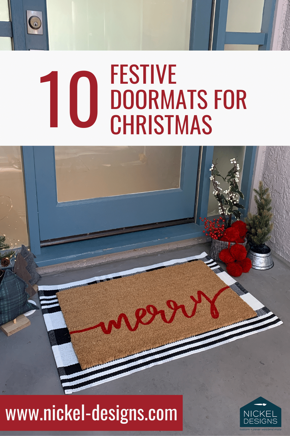 Gingerbread Funny Christmas Doormat, Custom Welcome Mat