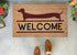 Dachshund Doormat - Welcome