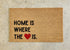 Sale - Oversized Home Is Where the Heart Is Doormat