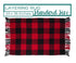 Red and Black Buffalo Check Rug