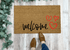 Welcome Valentine's Hearts Doormat