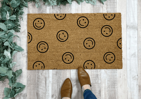 Pattern Happy Face Doormat