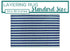 Teal and Blue Striped Woven Accent Rug – 24x36 Coastal Layering Rug for Porch or Entryway