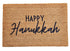 Sale - Oversized Happy Hanukkah Doormat, 24x36 inches
