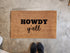 Sale - Howdy Y'all Doormat, 18x30 inches
