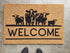 Sale - Welcome Cows Doormat, 24x36 inches