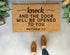 Knock And The Door Will Be Opened Doormat, Matthew 7:7