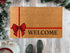 Christmas Ribbon Welcome Doormat