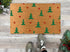 Modern Christmas Tree Doormat with Stars