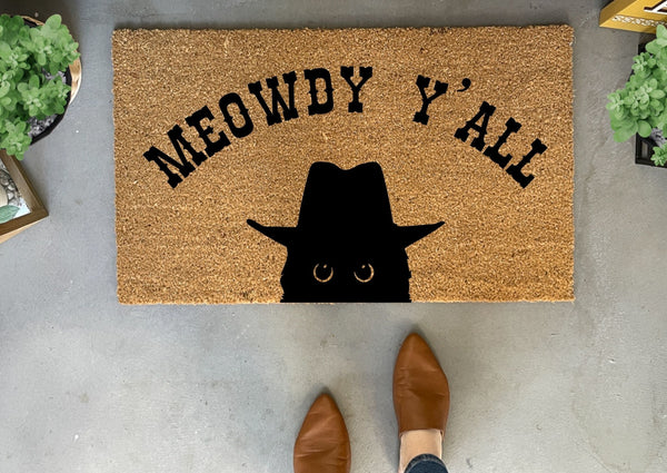 Funny_Cat_Doormat_Western_Welc