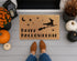 Happy Halloweenie Dachshund Halloween Doormat