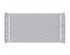 Grey and White Geometric Accent Rug
